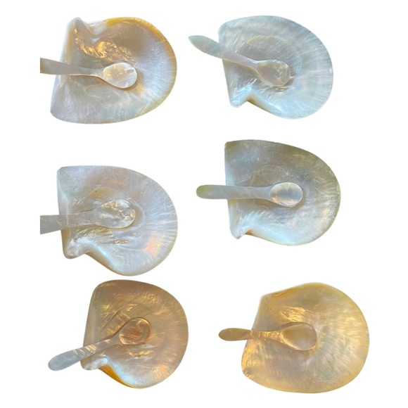 🎁 Handmade Mother Of Pearl Caviar Serving Set - Picture 3 of 10